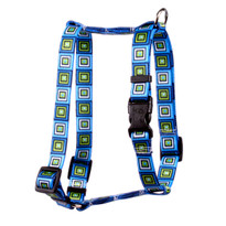 Blue Blocks Roman Style "H" Dog Harness Blue Blocks Roman Style "H" Dog Harness