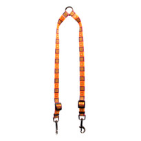 Orange Blocks Coupler Dog Leash Orange Blocks Coupler Dog Leash