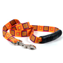 Orange Blocks EZ-Grip Dog Leash Orange Blocks EZ-Grip Dog Leash