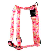 Pink Elephants Roman Style "H" Dog Harness Pink Elephants Roman Style "H" Dog Harness