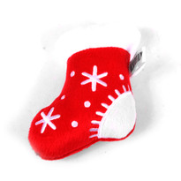 Holiday Stocking Plush Squeaker Dog Toy Holiday Stocking Plush Squeaker Dog Toy