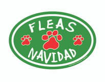 Fleas Navidad Oval Magnet Fleas Navidad Oval Magnet