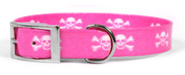Pink Skulls Elements Dog Collar Pink Skulls Elements Dog Collar