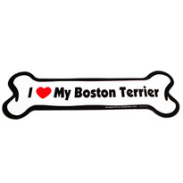 I Love My Boston Terrier Bone Magnet I Love My Boston Terrier Bone Magnet