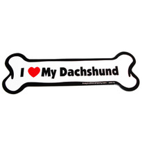 I Love My Dachshund Bone Magnet I Love My Dachshund Bone Magnet
