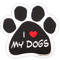I Love My Dogs Paw Magnet I Love My Dogs Paw Magnet
