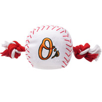 Baltimore Orioles Nylon Rope Baseball Squeaker Dog Toy Baltimore Orioles Nylon Rope Baseball Squeaker Dog Toy