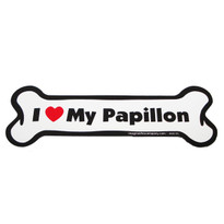 I Love My Papillion Bone Magnet I Love My Papillion Bone Magnet