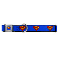 Superman Buckle-Down Seat Belt Buckle Dog Collar Superman Buckle-Down Seat Belt Buckle Dog Collar