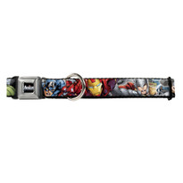 Marvel Avengers Assemble Superheroes Buckle-Down Seat Belt Buckle Dog Collar Marvel Avengers Assemble Superheroes Buckle-Down Seat Belt Buckle Dog Collar