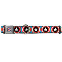 Captain America Shield Buckle-Down Seat Belt Buckle Dog Collar Captain America Shield Buckle-Down Seat Belt Buckle Dog Collar