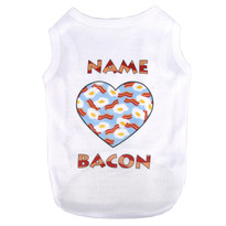 Personalized Bacon and Eggs Pet T-Shirt Personalized Bacon and Eggs Pet T-Shirt