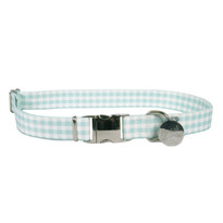 Southern Dawg Gingham Mint Premium Dog Collar Southern Dawg Gingham Mint Premium Dog Collar