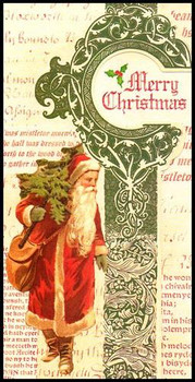 Victorian Santa Claus / Merry Christmas Money and Gift Card Holder Christmas Card with Envelope Victorian Santa Claus / Merry Christmas Money and Gift Card Holder Christmas Card with Envelope