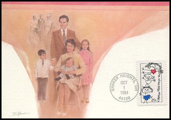 2104 / 20c Family Unity 1984 Fleetwood Maximum Card 2104 / 20c Family Unity 1984 Fleetwood Maximum Card
