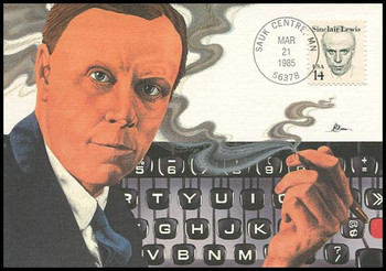 1856 / 14c Sinclair Lewis : Great Americans Series 1985 Fleetwood Maximum Card 1856 / 14c Sinclair Lewis : Great Americans Series 1985 Fleetwood Maximum Card