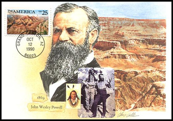 2512 / 25c Grand Canyon Americas Series 1990 Fleetwood First Day of Issue Maximum Card 2512 / 25c Grand Canyon Americas Series 1990 Fleetwood First Day of Issue Maximum Card