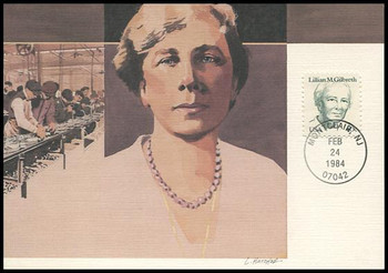 1868 / 40c Lillian M. Gilbreth 1984 Fleetwood Maximum Card 1868 / 40c Lillian M. Gilbreth 1984 Fleetwood Maximum Card
