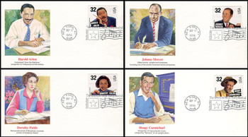 3100 - 3103 / 32c Songwriters : American Music Series Set of 4 Fleetwood 1996 First Day Covers 3100 - 3103 / 32c Songwriters : American Music Series Set of 4 Fleetwood 1996 First Day Covers