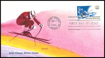 3995 / 39c Olympic Winter Games 2006 Fleetwood FDC 3995 / 39c Olympic Winter Games 2006 Fleetwood FDC