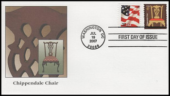 3761 / 4c Chippendale Chair Coil 2007 Fleetwood FDC 3761 / 4c Chippendale Chair Coil 2007 Fleetwood FDC