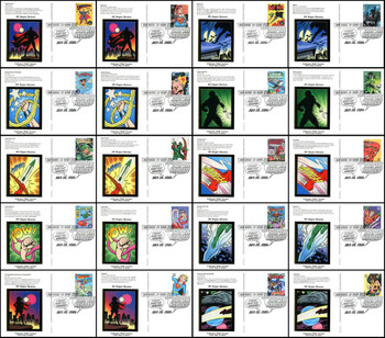 UX458 - UX477 / 24c DC Comics Super Heroes Set of 20 Colorano Silk 2006 Postal Cards FDCs UX458 - UX477 / 24c DC Comics Super Heroes Set of 20 Colorano Silk 2006 Postal Cards FDCs