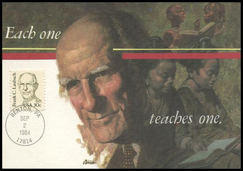 1864 / 30c Frank C. Laubach : Great Americans Series 1984 Fleetwood Maximum Card 1864 / 30c Frank C. Laubach : Great Americans Series 1984 Fleetwood Maximum Card