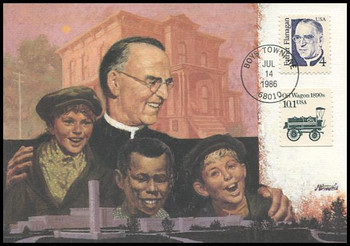 2171 / 4c Father Edward Flanagan : Great Americans Series 1986 Fleetwood Maximum Card 2171 / 4c Father Edward Flanagan : Great Americans Series 1986 Fleetwood Maximum Card