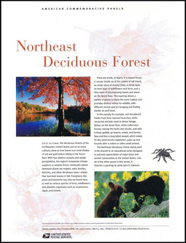 3899 / 37c Northeast Deciduous Forest Sheet of 10 ( 2 Panel Set ) 2005 USPS American Commemorative Panel Sealed #732 3899 / 37c Northeast Deciduous Forest Sheet of 10 ( 2 Panel Set ) 2005 USPS American Commemorative Panel Sealed #732