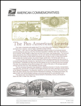 3505 / 1c - 80c Pan-American Inverts Souvenir Sheet of 8 ( 2 Panel Set ) 2001 USPS American Commemorative Panel Sealed #625 3505 / 1c - 80c Pan-American Inverts Souvenir Sheet of 8 ( 2 Panel Set ) 2001 USPS American Commemorative Panel Sealed #625