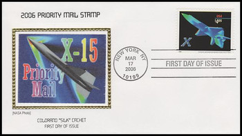 4018 / $4.05 X - Plane Priority Mail 2006 Colorano Silk First Day Cover 4018 / $4.05 X - Plane Priority Mail 2006 Colorano Silk First Day Cover