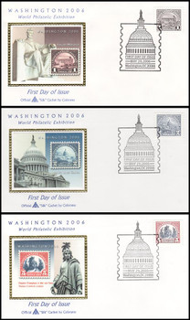 4075a - c / $1, $2, $5 Washington 2006 Set of 3 Singles 2006 Colorano Silk First Day Covers 4075a - c / $1, $2, $5 Washington 2006 Set of 3 Singles 2006 Colorano Silk First Day Covers