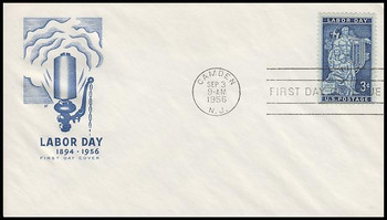 1082 / 3c Labor Day House Of Farnam 1956 First Day Cover 1082 / 3c Labor Day House Of Farnam 1956 First Day Cover