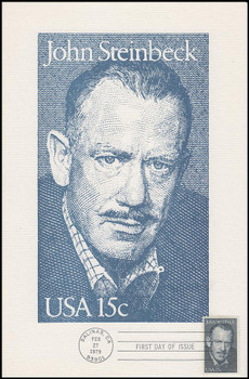 1773 / 15c John Steinbeck : Literary Arts 1979 Andrews Cachet Maxi Card FDC 1773 / 15c John Steinbeck : Literary Arts 1979 Andrews Cachet Maxi Card FDC