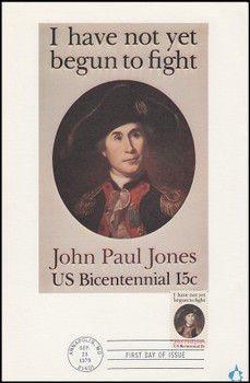 1789 / 15c John Paul Jones 1979 Andrews Cachet Maxi Card FDC 1789 / 15c John Paul Jones 1979 Andrews Cachet Maxi Card FDC