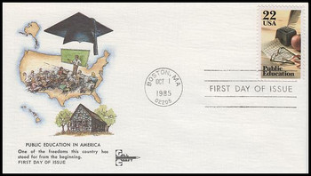 2159 / 22c Public Education Gill Craft 1985 FDC 2159 / 22c Public Education Gill Craft 1985 FDC