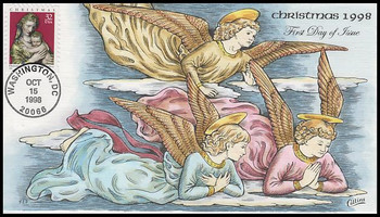 3244 / 32c Madonna and Child : Christmas Series 1998 Collins Hand Painted First Day Cover 3244 / 32c Madonna and Child : Christmas Series 1998 Collins Hand Painted First Day Cover
