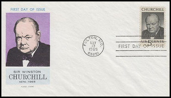 1264 / 5c Sir Winston Churchill Memorial 1965 Fluegel First Day Cover 1264 / 5c Sir Winston Churchill Memorial 1965 Fluegel First Day Cover