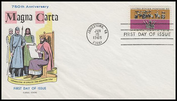 1265 / 5c Magna Carta 1965 Fluegel First Day Cover 1265 / 5c Magna Carta 1965 Fluegel First Day Cover