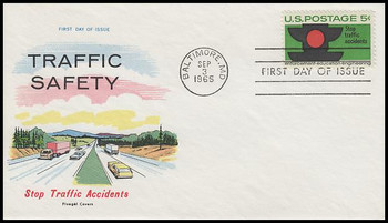 1272 / 5c Traffic Safety 1965 Fluegel First Day Cover 1272 / 5c Traffic Safety 1965 Fluegel First Day Cover