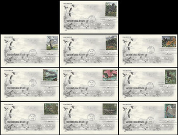 4099a-j / 39c South Florida Wetlands - The Everglades : Nature of America Series Set of 10 Artcraft 2006 FDCs 4099a-j / 39c South Florida Wetlands - The Everglades : Nature of America Series Set of 10 Artcraft 2006 FDCs