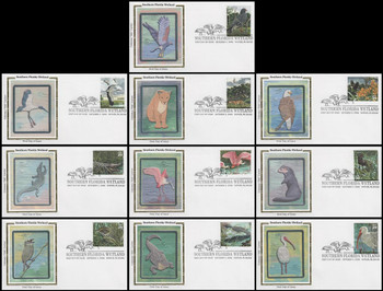 4099a-j / 39c South Florida Wetlands - The Everglades : Nature of America Series Set of 10 Colorano Silk 2006 FDCs 4099a-j / 39c South Florida Wetlands - The Everglades : Nature of America Series Set of 10 Colorano Silk 2006 FDCs