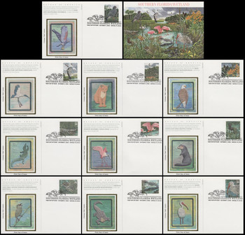 UX478 - UX487 / 39c South Florida Wetlands - The Everglades : Nature of America Series Set of 10 Colorano Silk 2006 FDC Postal Cards UX478 - UX487 / 39c South Florida Wetlands - The Everglades : Nature of America Series Set of 10 Colorano Silk 2006 FDC Postal Cards