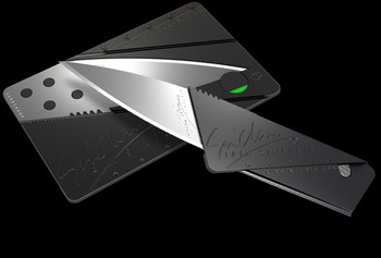 2 - CardSharp V2 Classic Credit Card Utility Knives Natural Satin Finish Blade 2 - CardSharp V2 Classic Credit Card Utility Knives Natural Satin Finish Blade