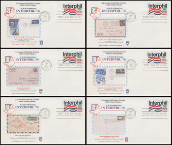 1632 / 13c Interphil ‘76 Set of 6 with Pamphlet Fleetwood 1976 First Day Covers 1632 / 13c Interphil ‘76 Set of 6 with Pamphlet Fleetwood 1976 First Day Covers