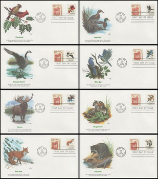 1757a - h / 13c CAPEX Wildlife Set of 8 with Pamphlet Fleetwood 1978 First Day Covers 1757a - h / 13c CAPEX Wildlife Set of 8 with Pamphlet Fleetwood 1978 First Day Covers