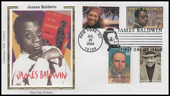 3871 / 37c James Baldwin : Literary Arts 2004 Combo Colorano Silk First Day Cover 3871 / 37c James Baldwin : Literary Arts 2004 Combo Colorano Silk First Day Cover