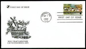 2018 / 20c Wolf Trap Farm Park 1982 Reader's Digest FDC 2018 / 20c Wolf Trap Farm Park 1982 Reader's Digest FDC