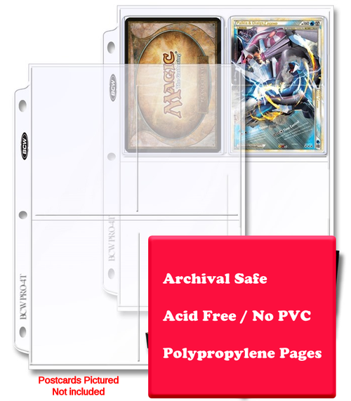 4 Pocket Clear Protector Page for 3 x 5 Photos or Postcards 4 Pocket Clear Protector Page for 3 x 5 Photos or Postcards