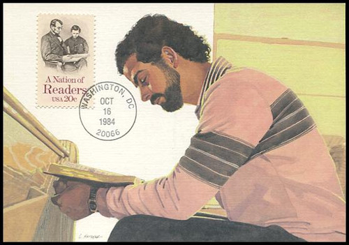 2106 / 20c A Nation of Readers 1984 Fleetwood Maximum Card 2106 / 20c A Nation of Readers 1984 Fleetwood Maximum Card